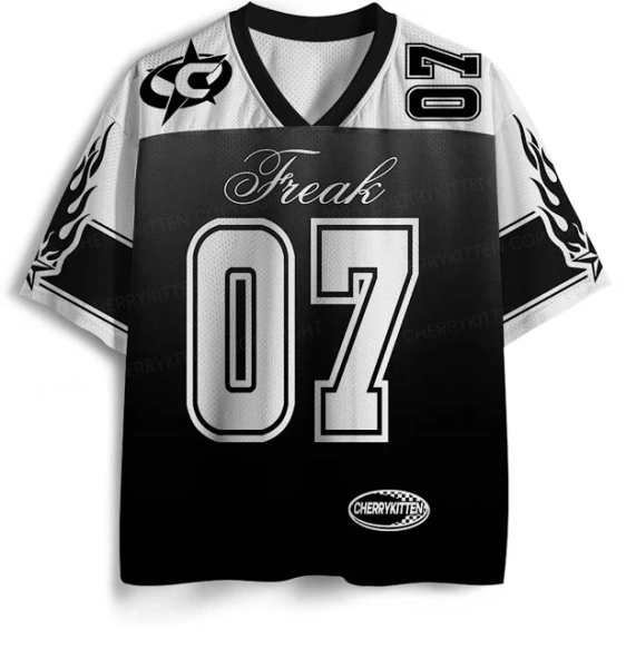 Freak Y2k Mesh Jersey Shirt