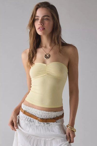 BDG Carla Sweetheart Neckline Ribbed Knit Tube Top