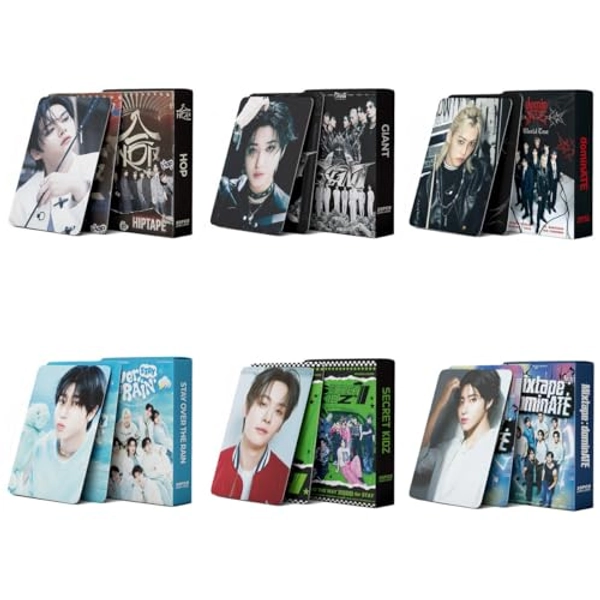 6Pack/330Pcs Skz Photocards Set Stray Album Photo Cards Lomo Cards Merch for Stay Fans Gifts
