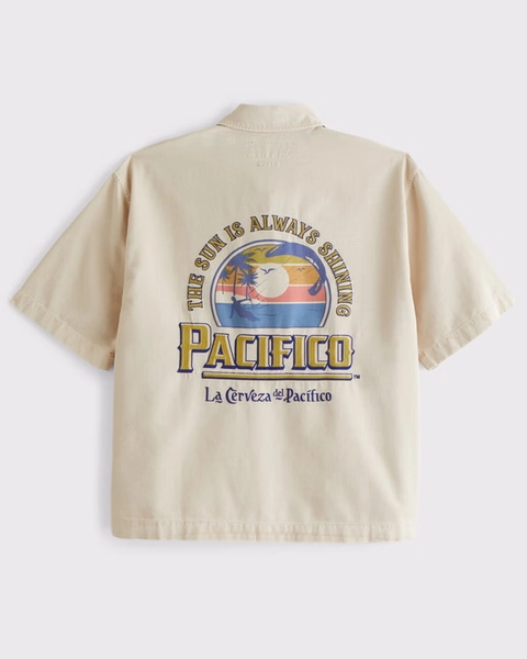 Short-Sleeve Pacífico Workwear Button-Up Shirt
