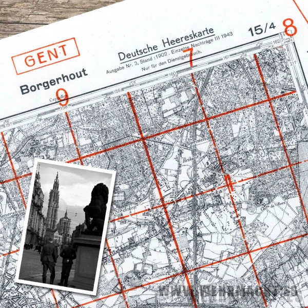 German Military Map - Borgerhout 1943 (Antwerp)