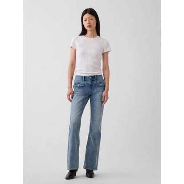 Low Rise Long & Lean Patch Pocket Jeans