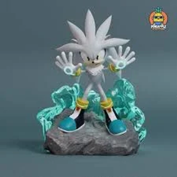 Silver the hedgehog figure