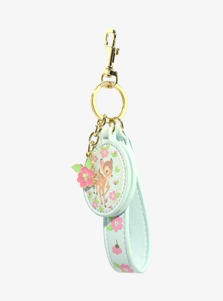 Loungefly Disney Bambi Floral Multi-Charm Mirror Keychain