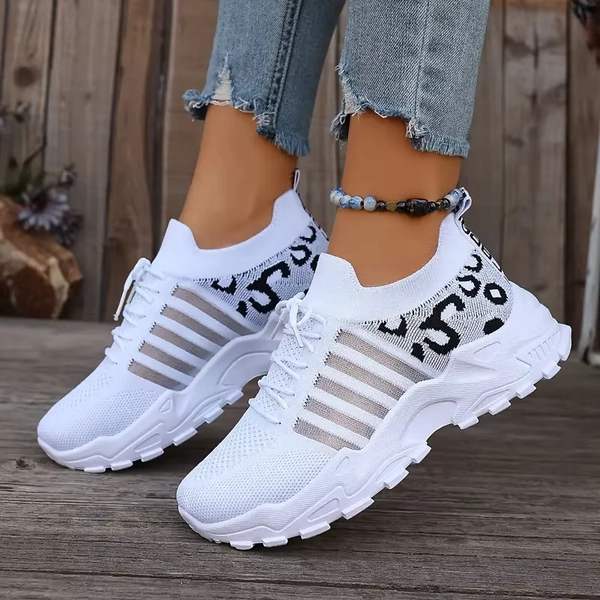 Woman shoes Leopard print sneakers lightweight and breathable women's casual sneakers sale shoes with free shipping - AliExpress 322