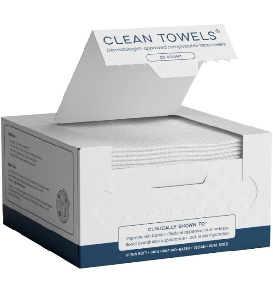 Clean Skin Club Clean Towels Disposable Face Towels