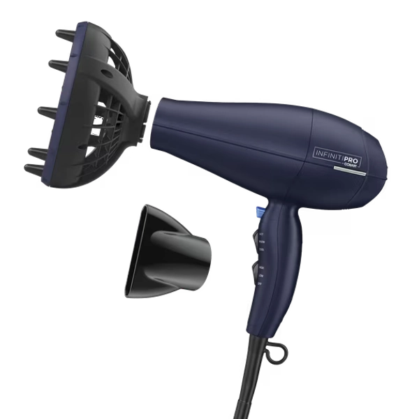 INFINITI PRO CONAIR Natural Texture Hair Dryer, Adjustable Diffuser and Concentrator