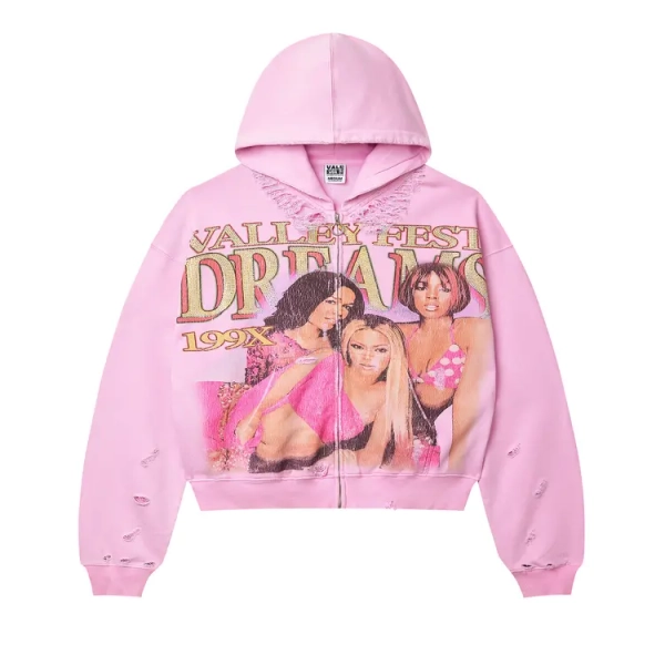 Buy Vale Forever Dreams Zip Up Hoodie 'Pink' - VALE 03 007 DZUH PK | GOAT
