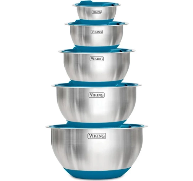 Viking 10 Piece Stainless Steel Mixing Bowl Set