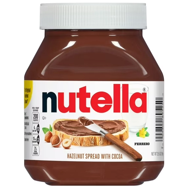 Nutella Hazelnut Spread with Cocoa, Creamy Hazelnut Spread, Breakfast Favorite, 26.5 oz Jar