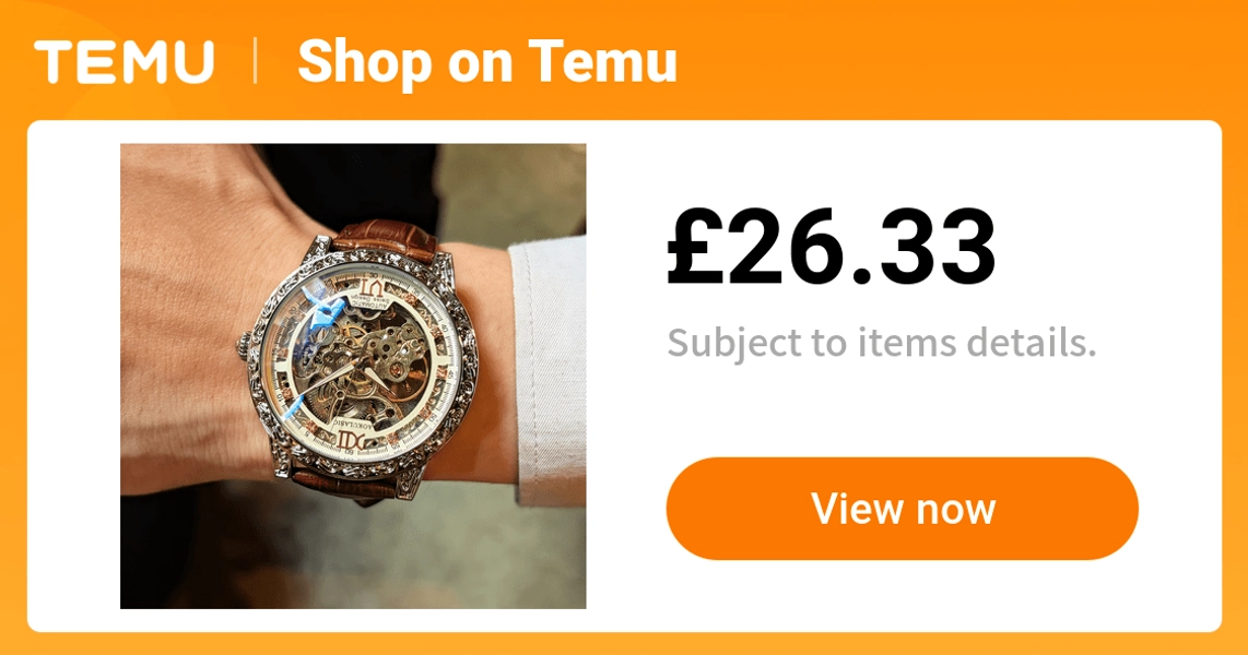 1pcmens luxury fashionable skeletonized mechanical watch - Temu United Kingdom