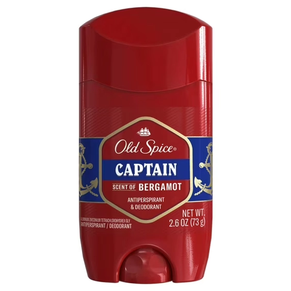 Old Spice Red Captain Scent Antiperspirant and Deodorant for Men 2.6 oz.