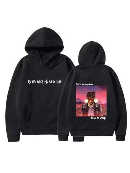 2025-26 JUICE WRLDS Unissex Printed Men's Hoodie Pattern Design Hoodie High-Quality Fashion Sweatshirt Y2k