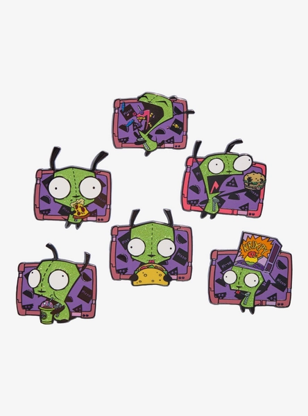 Buckle-Down Invader Zim GIR Glitter Blind Box Enamel Pin Hot Topic Exclusive