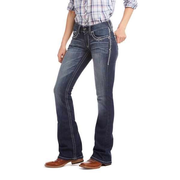 R.E.A.L. Mid Rise Stretch Entwined Boot Cut Jean