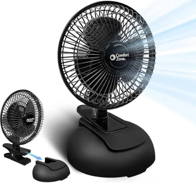 Comfort Zone Combo Desk and Clip Fan
