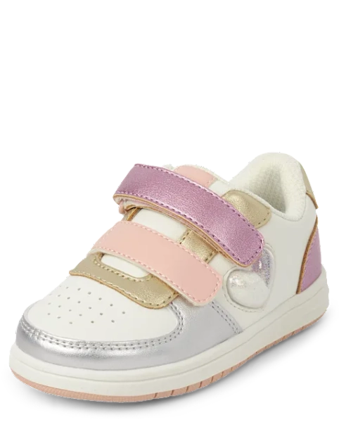 Toddler Girls Shakey Heart Low Top Sneakers - Multi