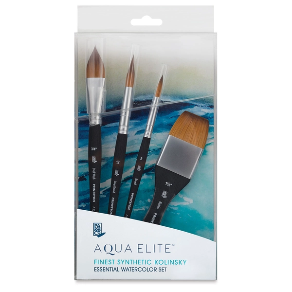 Princeton Aqua Elite Series 4850 Synthetic Brush - Round, Size 4, Short Handle