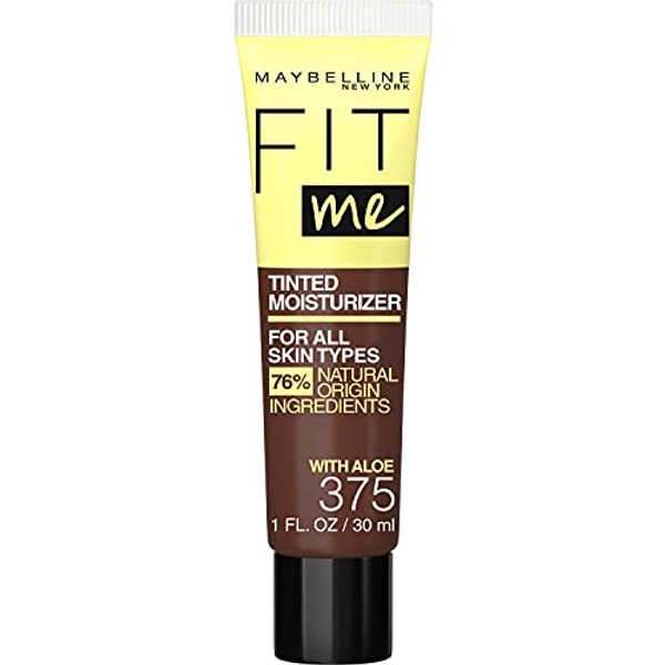 Maybelline Fit Me Tinted Moisturizer, Natural Coverage, Face Makeup, 375, 1 Count