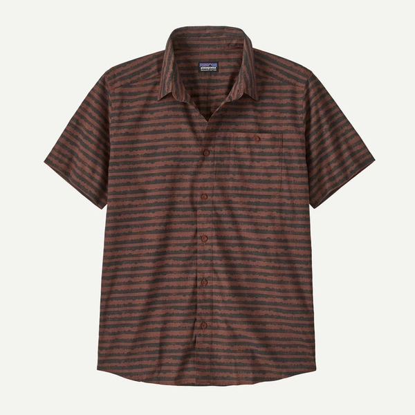 M's Go-To Shirt - Cloud Stripe: Dried Vanilla