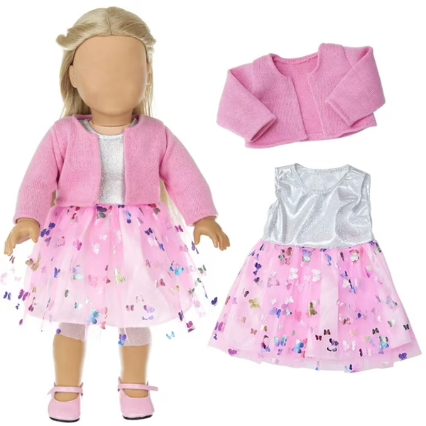 Qocolhg Reborn Doll Clothes for 18 inch Baby Dolls, Dolls Clothes Outfit Accessories Set for 15-18 inch American Doll, Newborn Girl & Boy Pretend Play Gift for Toddlers 1-3, Clearance (Skirt)