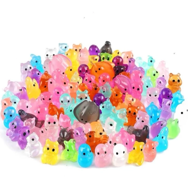100 count Slime Charms Kawaii Charms 3D Cute Charm Mini Flatback Figurine Charm Bulk Making Embellishments Supplies for Cell Phone Scrapbooking DIY