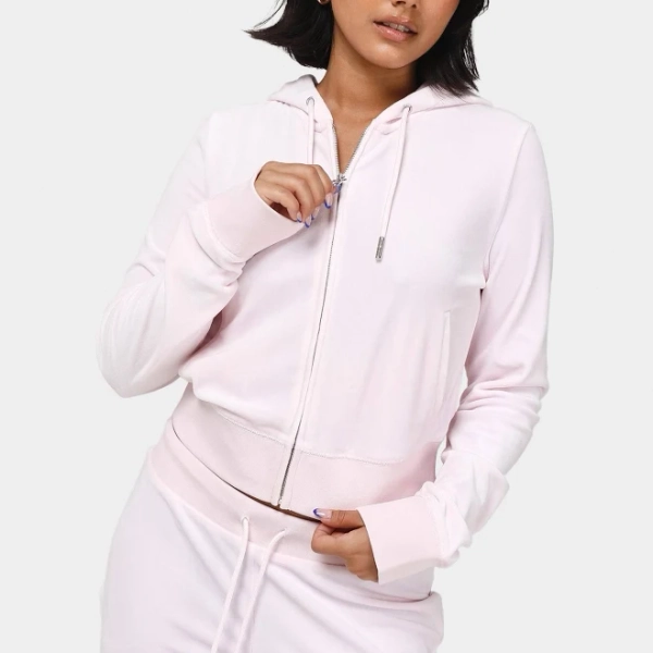 Juicy Couture Women's OG Big Bling Full Zip Hoodie