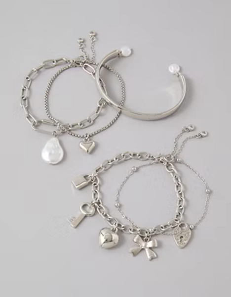 AE Silver Bracelet 5-Pack