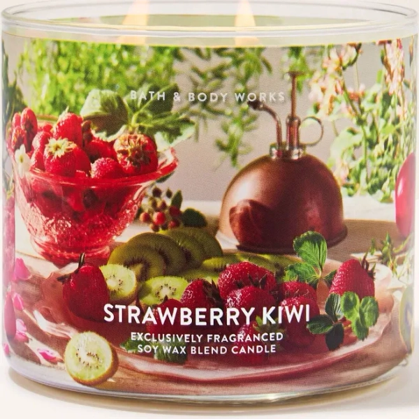 Bath & Body Works Strawberry Kiwi 3-Wick Candle