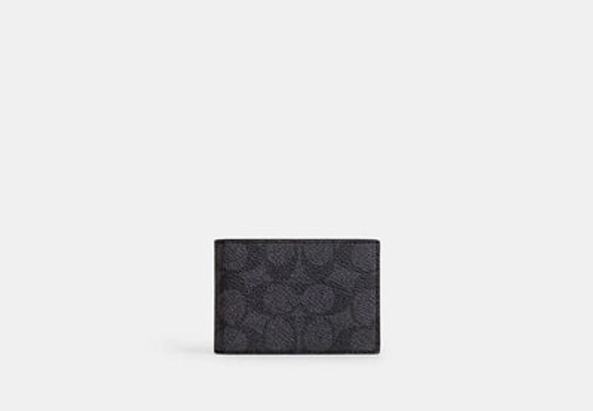 Coach Outlet Compact Billfold Wallet In Signature Canvas - Multi