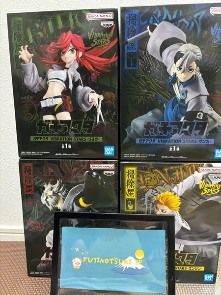 Gachiakuta Figures - Rudo, Zanka, Riyo, Enjin