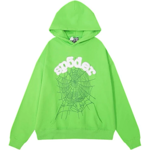 Sp5der Men's Web Printed Hoodie