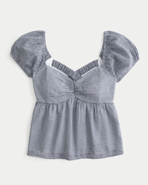 Easy Short-Sleeve Babydoll Top