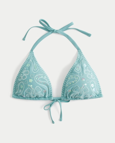 Shine & Stitch Multi-Way Triangle Bikini Top