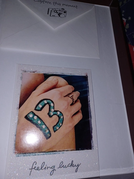 Taylor Swift Rare Greeting Card Blue 13 #415 Era Debut Speak Now Red