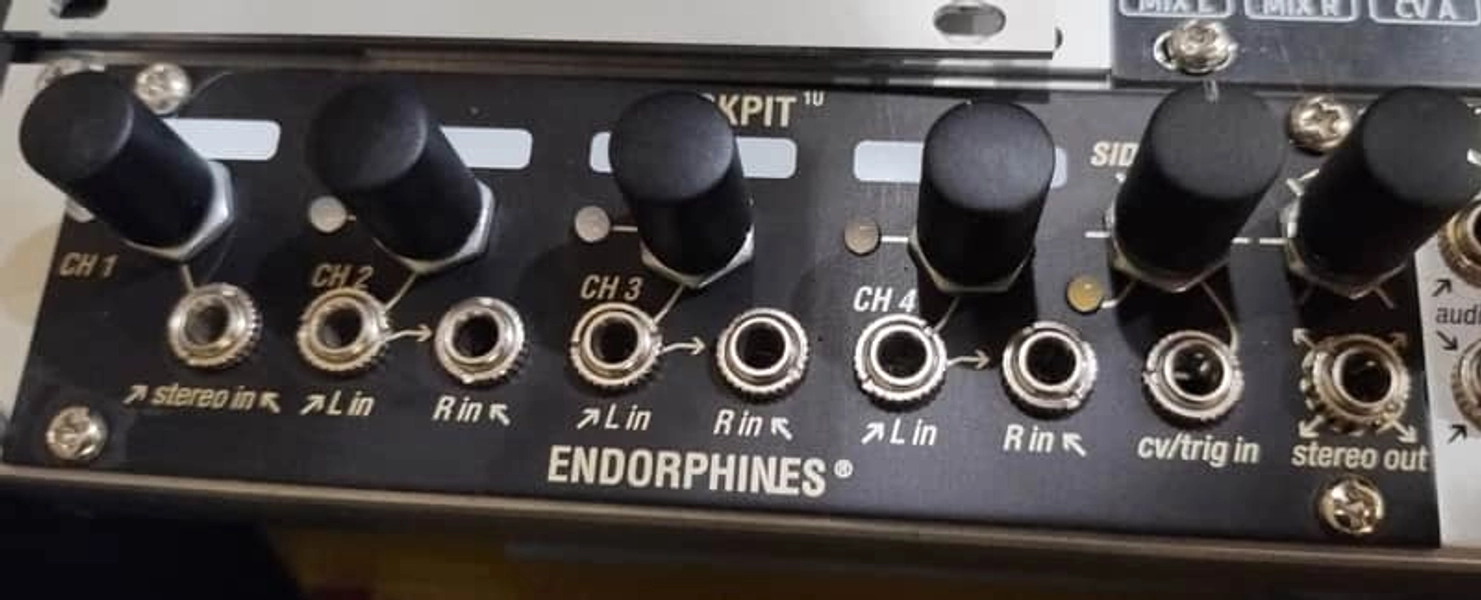Endorphin.es Cockpit 1U stereo mixer module | Reverb