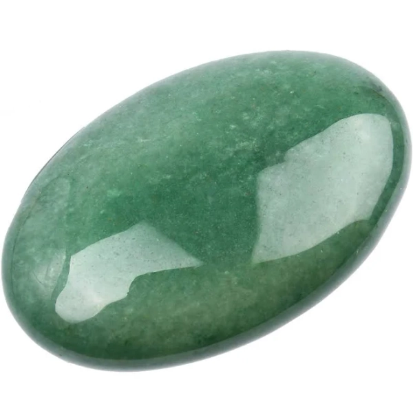 June&Ann Natural Green Aventurine Palm Stones Gemstone Worry Crystal Stones for Meditation Chakra Balancing Collection