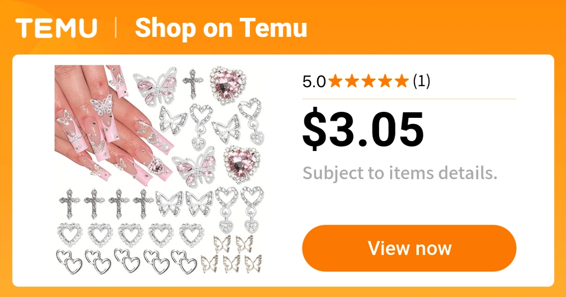 55pcs 3d   nail charms silvery cross nail art charms - Temu