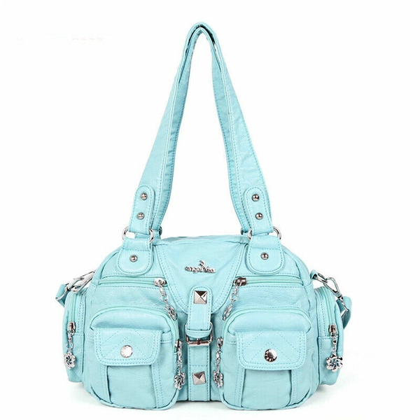 Women's Soft Leather Single Shoulder Handbag Crossbody Bag Fashion Dumpling Bag