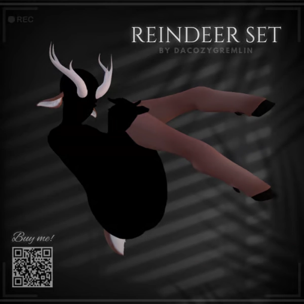 Reindeer hoof set - For Egirl, Rp bases, Zinfit &amp; Ace base - Commercial licence
