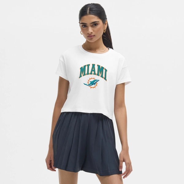 Women's Miami Dolphins lululemon White Cates T-Shirt