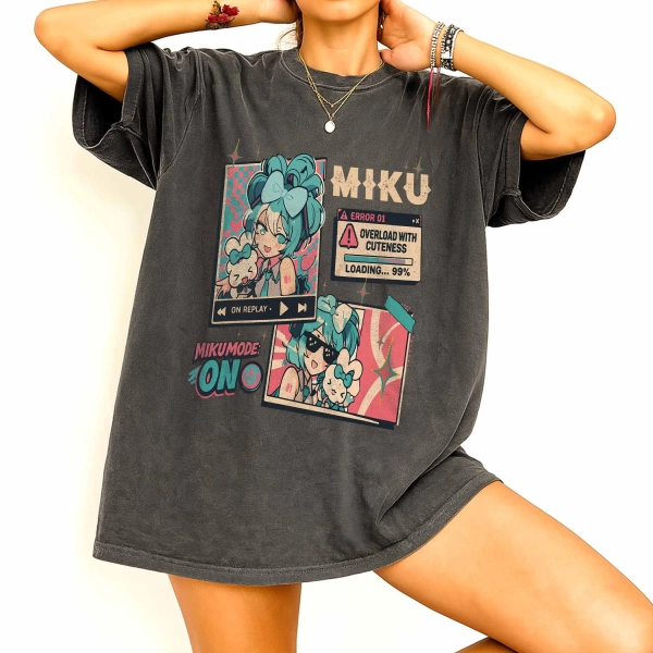 Hatsune Miku Comfort Colors Shirt – Vocaloid Anime Tshirt,Hatsune Tee