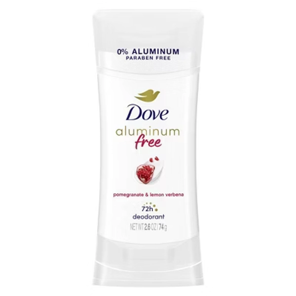 Dove Beauty Pomegranate & Lemon Verbena Solid Deodorant Stick - Aluminum-Free 2.6oz