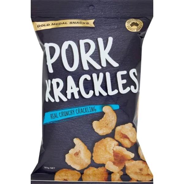 Gold Medal Pork Krackles Snacks 50g