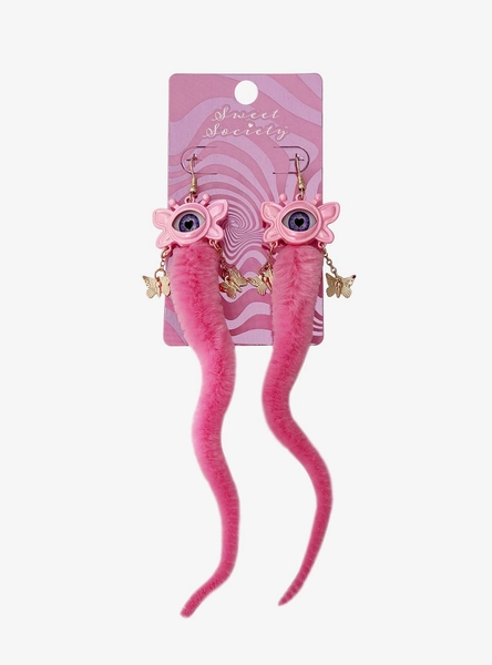 Sweet Society Butterfly Worm Earrings
