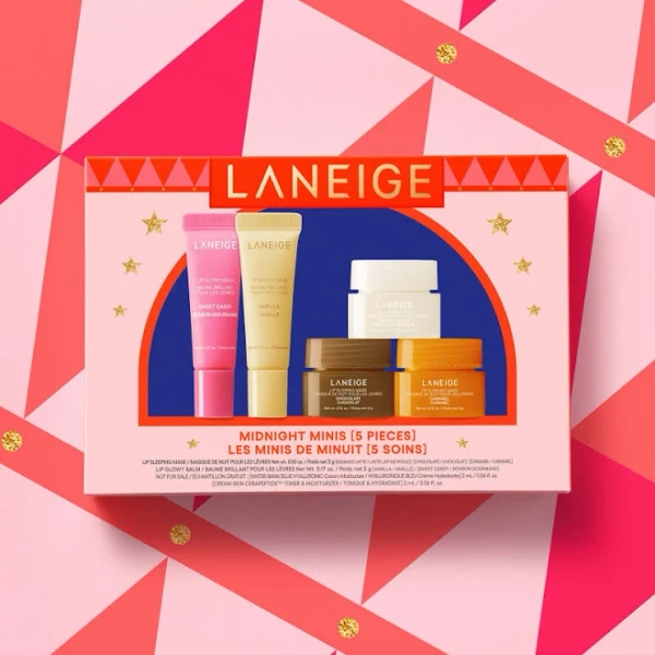 Laneige Midnight Lip Glowy Balm and Lip Sleeping Mask Gift Set