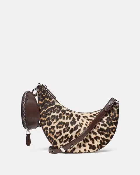 Leopard Multi Duo Leopard Haircalf Crossbody Bag