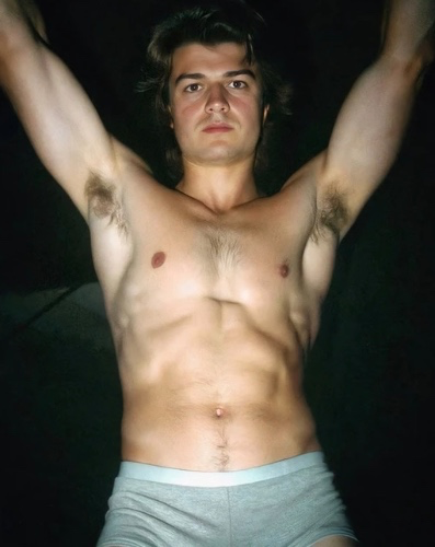 Joe keery shirtless poster