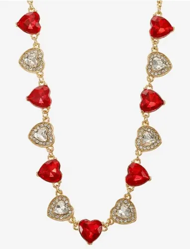 Monet Jewelry Frontal Womens Red 17 Inch Collar Necklace, One Size, Red