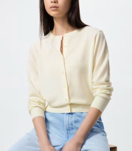 Womens 100% Australian Merino Crew Neck Cardigan | UNIQLO AU